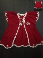 Baby vestje rode bolletjes